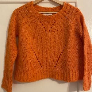 Isabel Marant Etoile papaya alpaca sweater